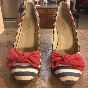 Used Red White and Blue MIA Heels